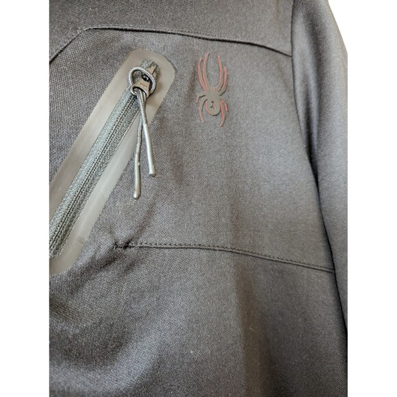 Spyder Lightweight Black Track-Style Jacket Full Zip - Men's Medium - Picture 4 of 9